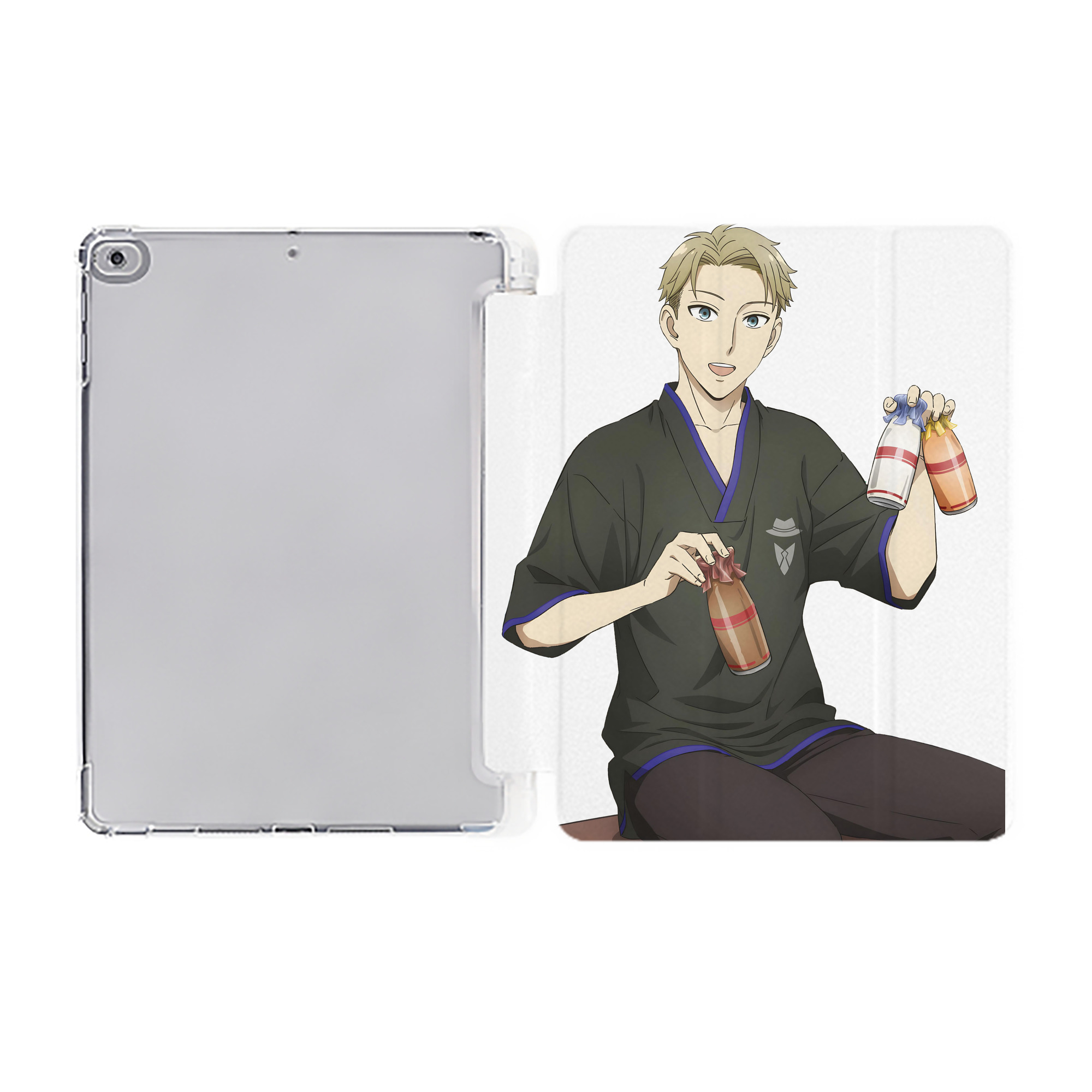 （画像用） SPY×FAMILY间谍家家酒 IPad ケース ペン収納付き 三つ折りスタンド PUレザー×シリコン 対応機種9.5/10.5/10.9インチ